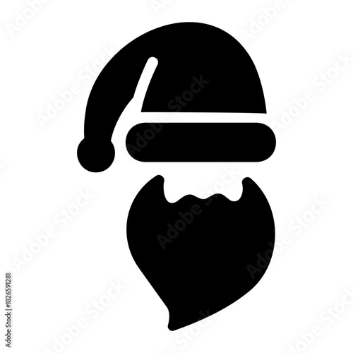 santa claus costume Solid icon