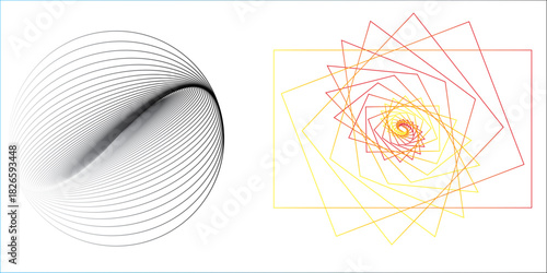 Abstract technology background vector illustration with blue lines, globe, and sphere concepts for web design and business communication pattern