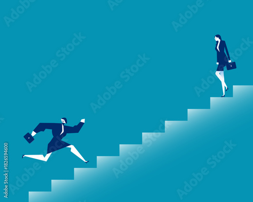 Robot. Artificial intelligence witht business replacement