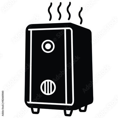 smart tankless heater on white background