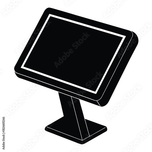 smart touch panel on white