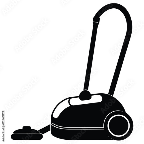 smart vacuum on white background