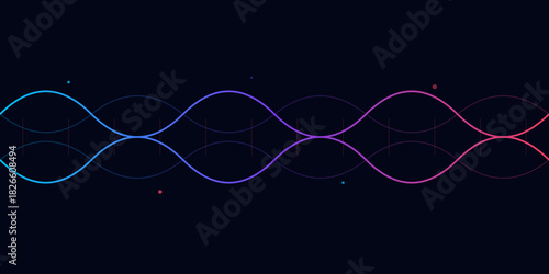 uturistic DNA Helix Structure. Medical Science Vector Background.