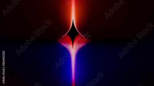 purple and orange modern abstract shapes 3D computer generated motion graphic loop animation