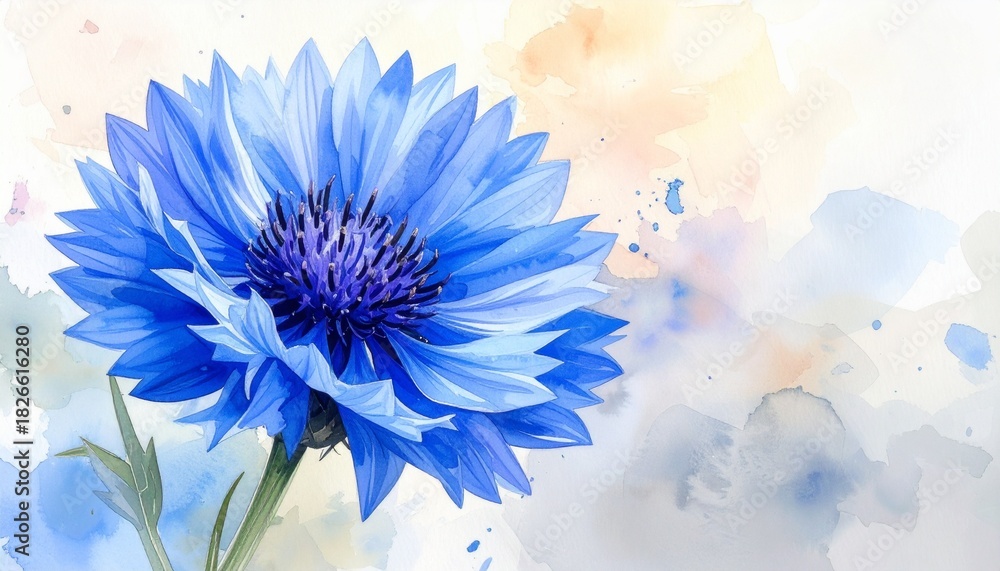 Obraz premium Delicate Cornflower Blue