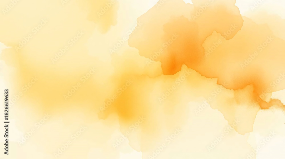 Obraz premium Warm golden watercolor wash with soft elegant texture for a stunning modern background design element