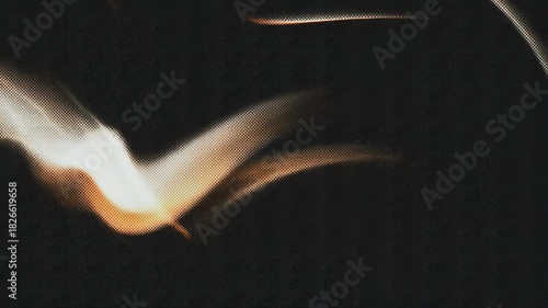 Abstract light patterns creating a dynamic sense of movement against a dark background.