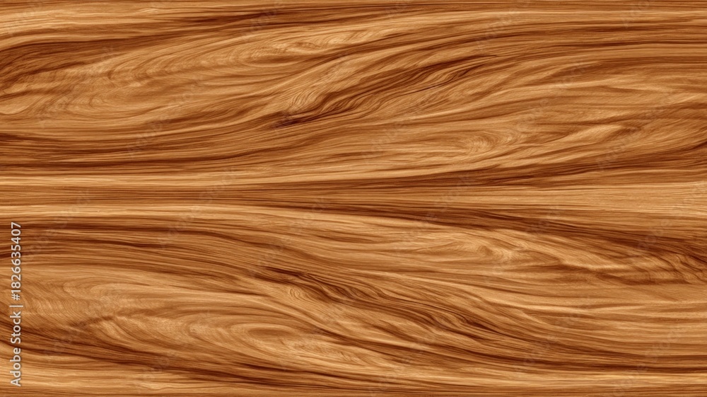 Naklejka premium Elegant wooden texture with natural curves. Artificial intelligence image