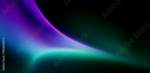 Vibrant Neon Waves Abstract Design Dark Background Motion Blur Effect Dynamic Glowing Lines