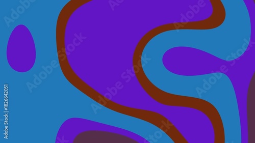 Abstract Colorful Swirls With Blue Center — Modern Fluid Art Background For Design Projects