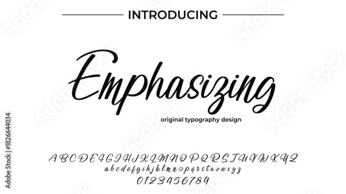 Emphasizing - Elegant Script Font for Smooth Handwritten Design and Creative Typography