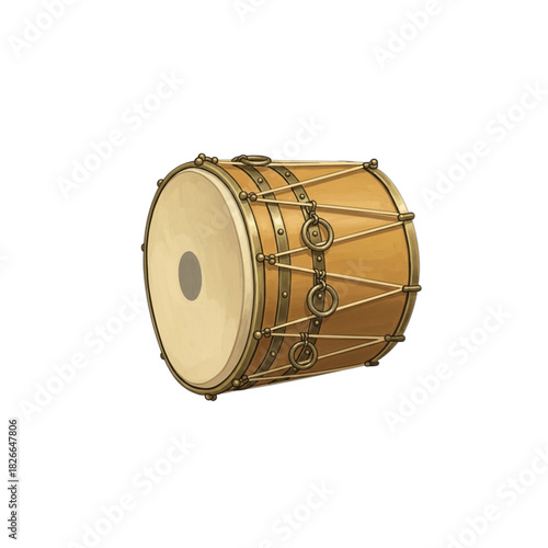 Antique Field Drum A Vintage Percussion Instrument.