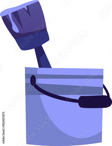 Paint Brush in Bucket