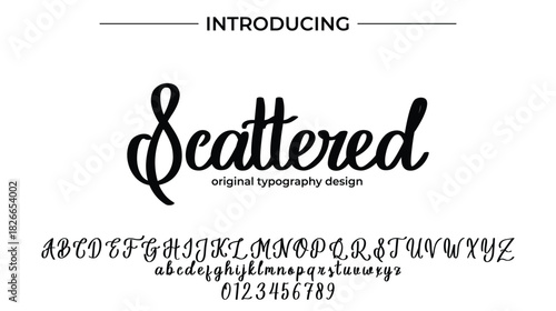 Scattered - Elegant Script Font for Smooth Handwritten Design and Creative Typography