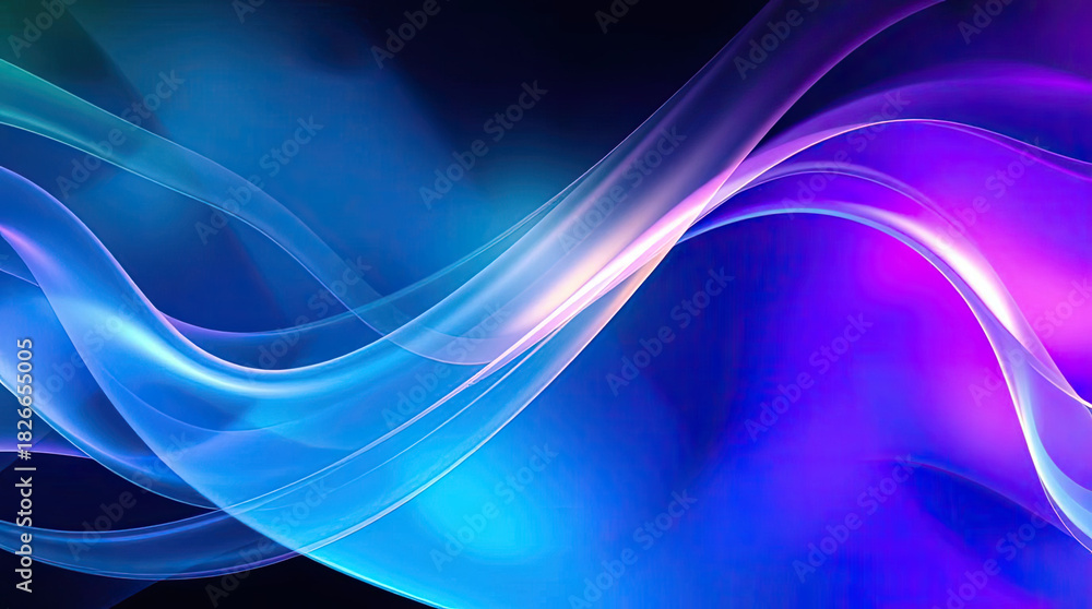 Fototapeta premium abstract blue wave background