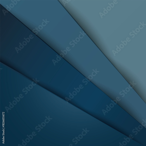 blue paper background overlap dimension vector illustration message board for text and message design modern website