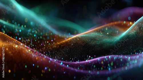 Neon glow abstract fractal backgrounds featuring dynamic glowing patterns, vibrant colors, futuristic design ideal for digital art, NFTs, and presentation visuals.