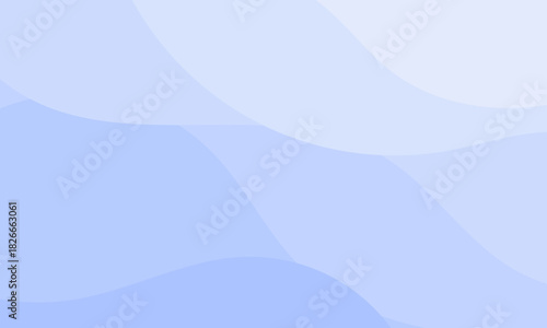 Abstract blue background with flowing waves of fog and mist over a mountain landscape at sunrise