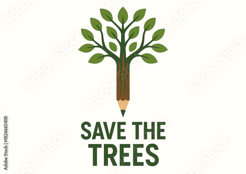 Save the trees: nature-inspired pencil design advocating environmental conservation