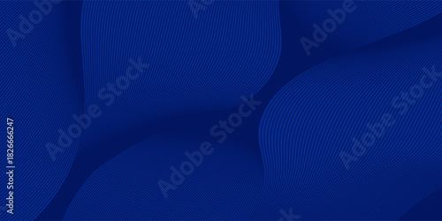 Premium background with diagonal dark blue lines pattern. Vector horizontal template for contemporary formal invitation, prestigious gift certificate, digital luxury business banner, luxury voucher.