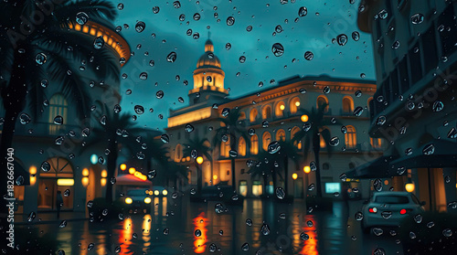 night view of the city