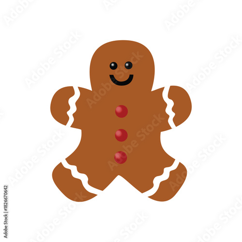 Christmas gingerbread man cookies