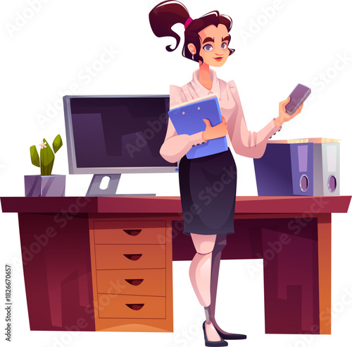 Businesswoman with Bionic Limb