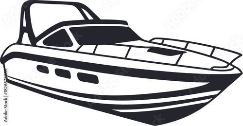 boat on a white background