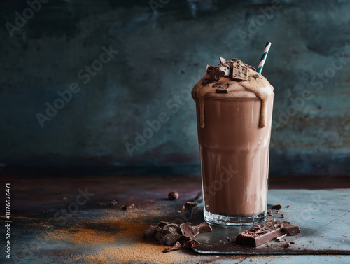 Chocolate milk shake