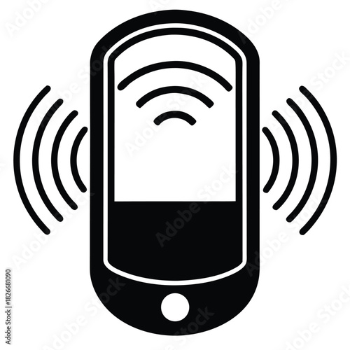 smart glass break sensor on white background