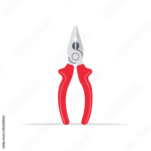 Red Handle Needle Nose Pliers Tool for Holding Gripping Cutting Bending  Repair Crafting and DIY Projects