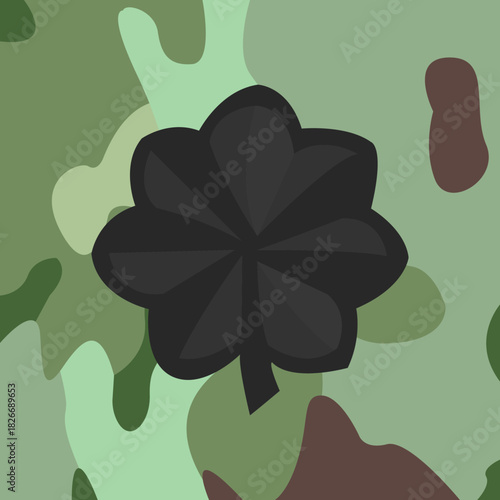 Lieutenant Colonel emblem icon on army uniform, insignia, vector.