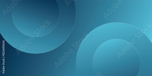Abstract Blue Circular Design With Soft Gradients And Large Ring Shapes For Backgrounds