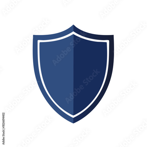 Modern blue shield emblem with a clean white outline symbolizing security safety and data protection Free Download Modern blue shield emblem with a clean white outline symbolizing security safety and data protection - GFXLoad