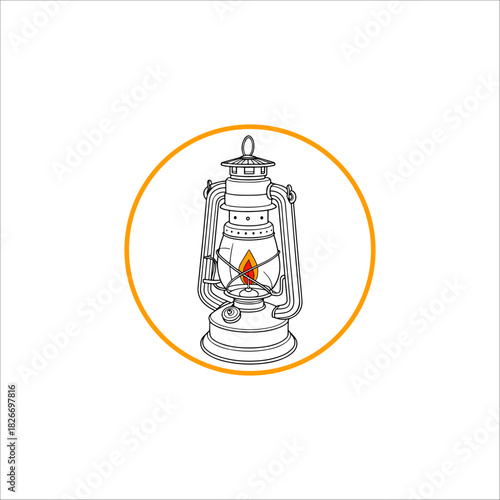 lantern drawing artwork handmade illustration