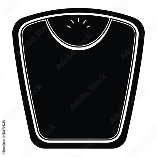 smart bathroom scale on white background 1