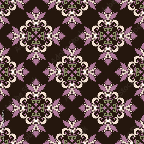 Seamless floral pattern designed for decoration, background, wallpaper, ceramic, pillowcase.