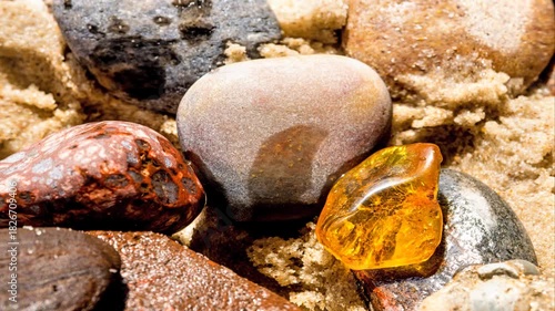 amber piece underwater