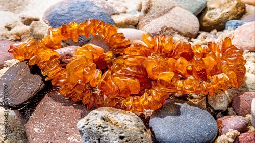 amber chain underwater