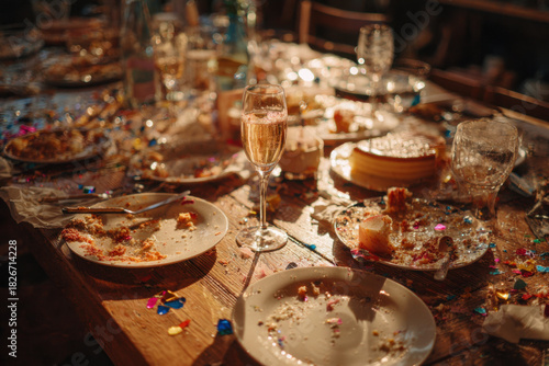 Post-Holiday Party Cleanup Concept