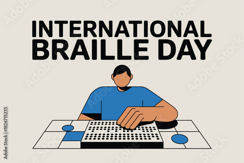 Braille Day Awareness Poster Accessibility Inclusion Visual Design
