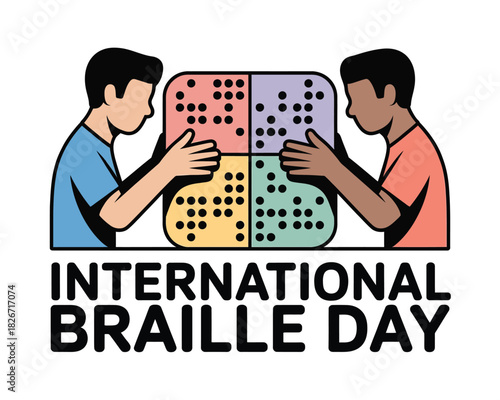 Braille Day Awareness Poster Accessibility Inclusion Visual Design
