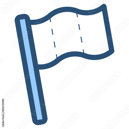 waving white flag icon