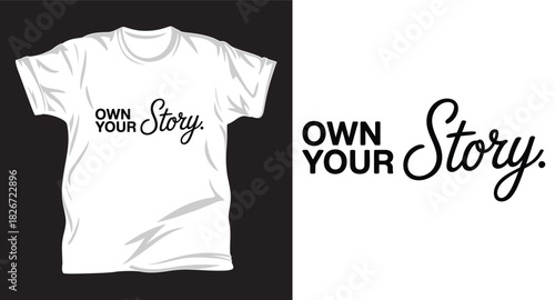 Literature graphic vector T shirt design print.