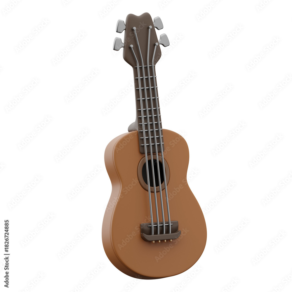 Obraz premium Ukulele 3d illustration