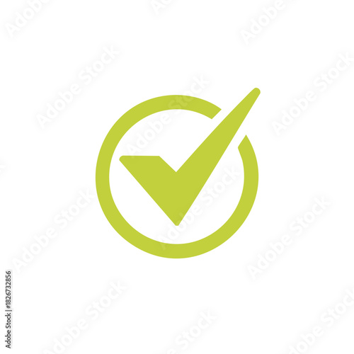 Green checkmark inside a circle symbolizing approval or confirmation