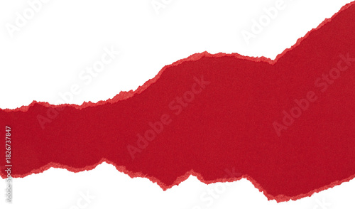 red torn or ripped paper isolated on transparent png background,realistic torn cardboard paper edges,torn or ripped red paper frame,christmas decoration,red paper background