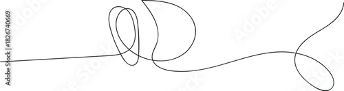 Easter eggs in one continuous line drawing. rope, string, knot, jewelry, decoration