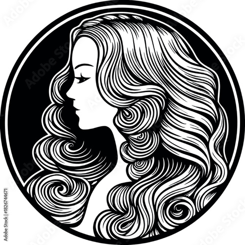 woman with long hair