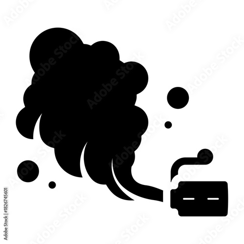 tear gas glyph icon